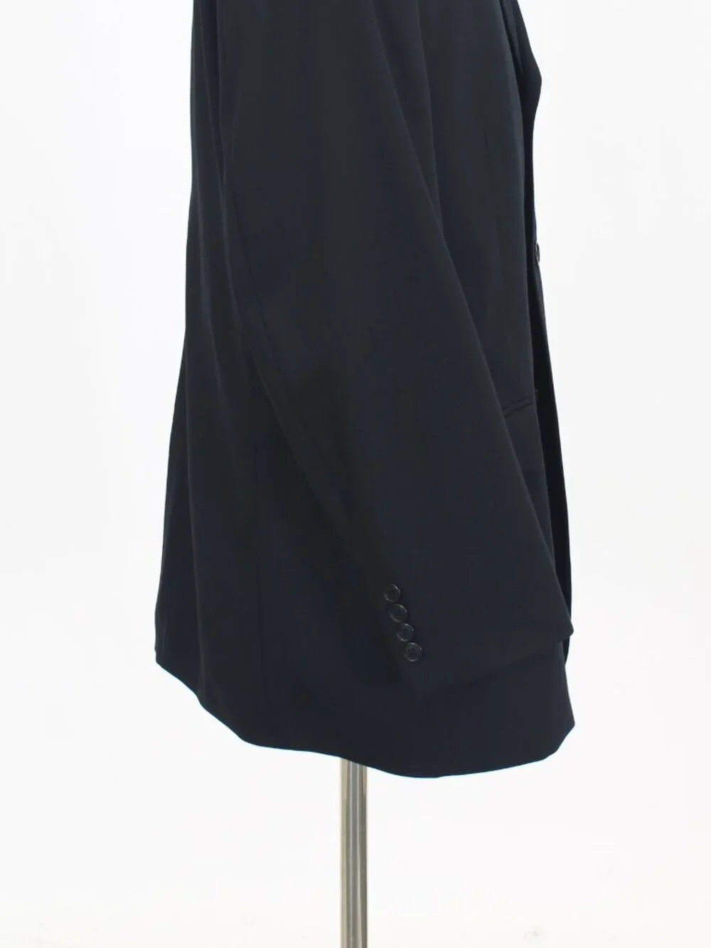 Calvin Klein 44R 38x31 Black Full Suit 3-Button Solid R943